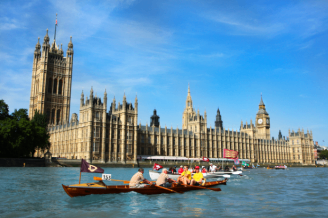  Great River Race در رودخانه تیمز