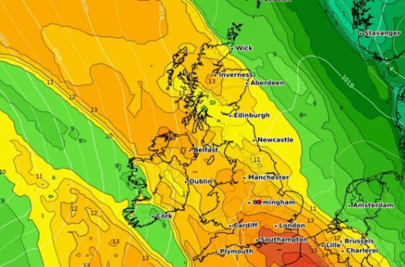  گرمای تابستان انگلستان با رگبارهای شدید همراه می شود
