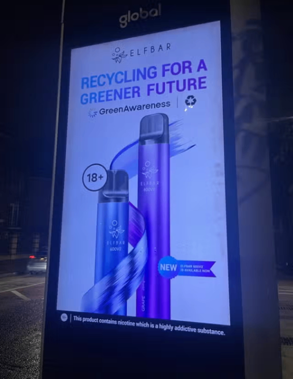 vapes على ما يبدو ظاهره غير ضار انتقاد من قبل حملات البيئية