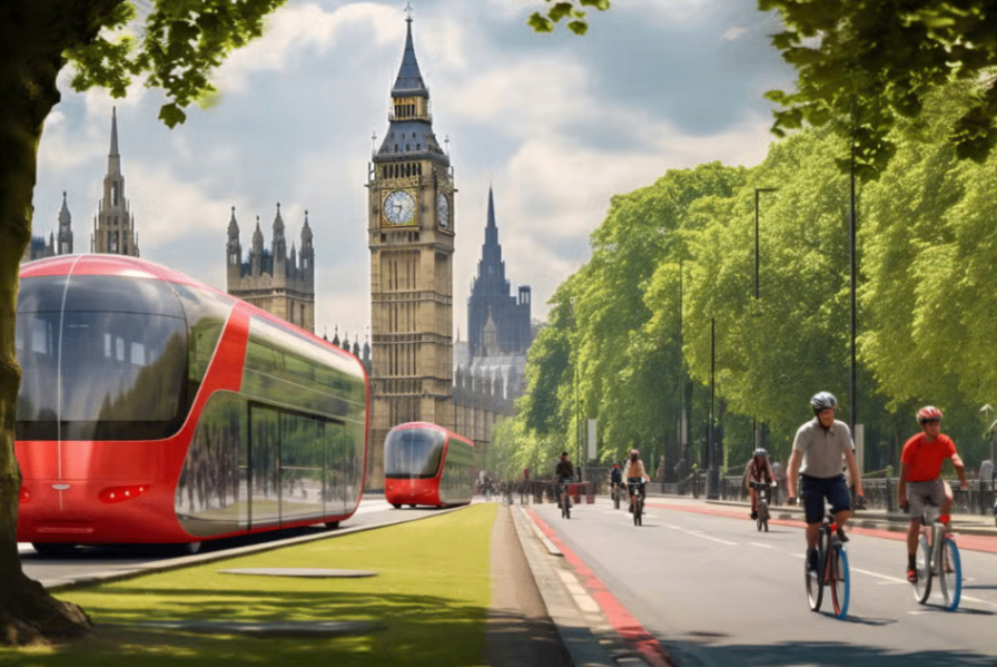 ويعتقد البريطانيون أنه بحلول عام 2050، ستكون لندن أول مدينة خالية من السيارات.