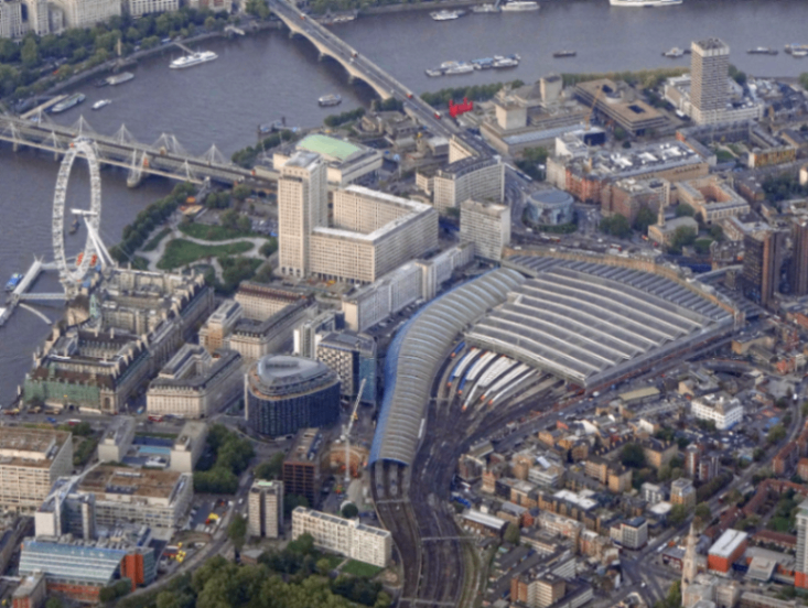 تاريخ محطة لندن واترلو ومنطقة الضفة الجنوبية