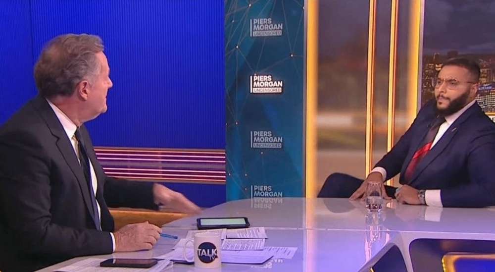 گفت‌وگوی جنجالی پیرز مورگان و محمد حجاب در مورد جنگ اخیر اسرائیل و حماس