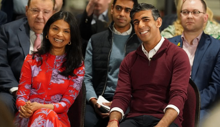 ریشی سوناک در فهرست ثروتمندان Sunday Times، شاه را پشت سر گذاشت